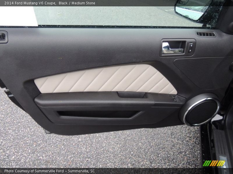 Black / Medium Stone 2014 Ford Mustang V6 Coupe
