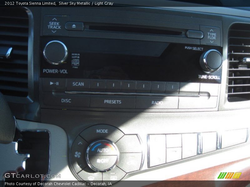 Silver Sky Metallic / Light Gray 2012 Toyota Sienna Limited