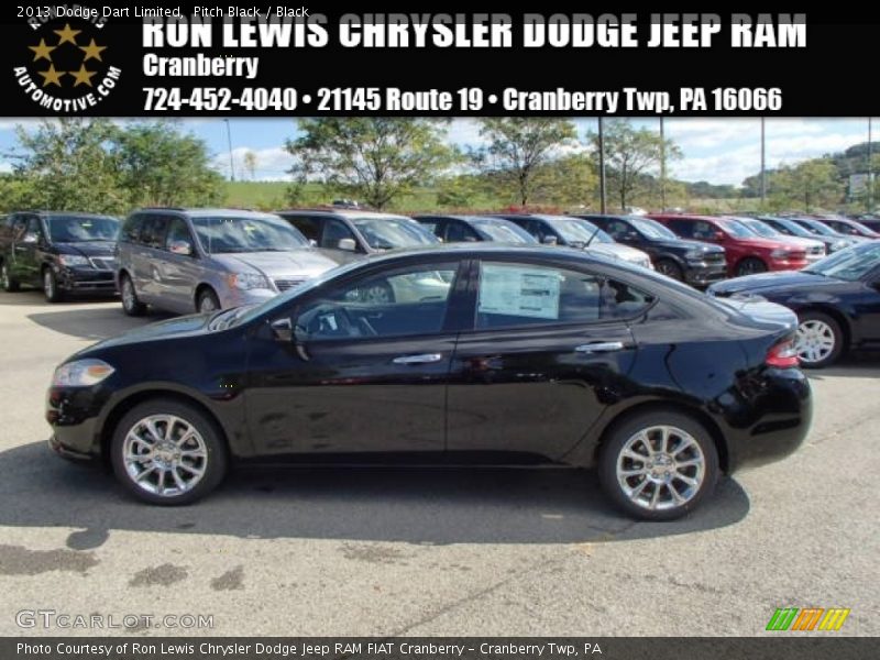 Pitch Black / Black 2013 Dodge Dart Limited