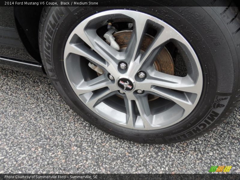 Black / Medium Stone 2014 Ford Mustang V6 Coupe