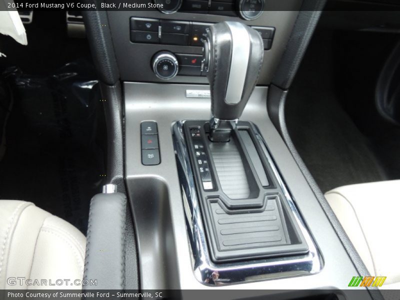 Black / Medium Stone 2014 Ford Mustang V6 Coupe