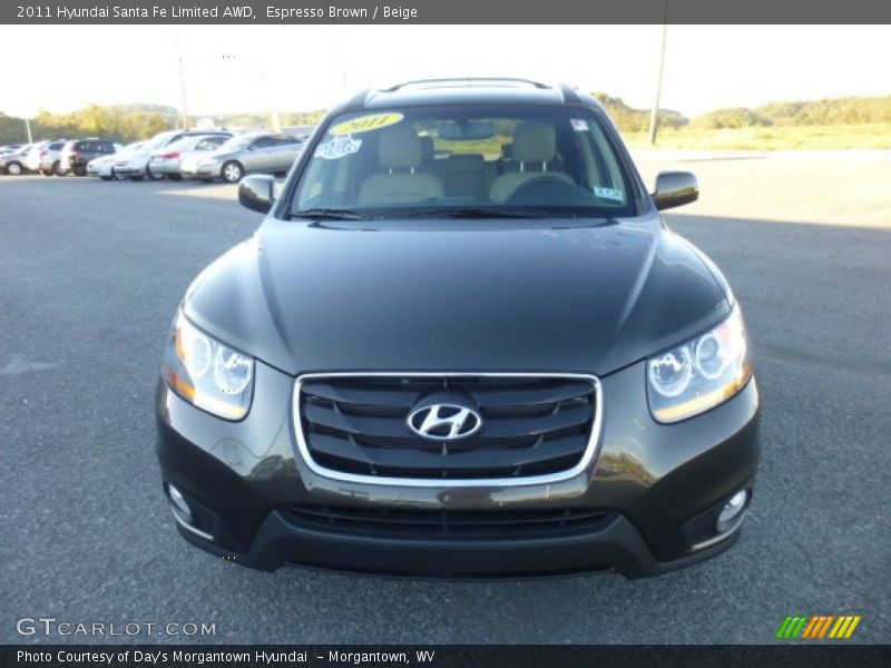 Espresso Brown / Beige 2011 Hyundai Santa Fe Limited AWD