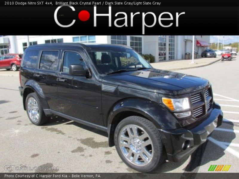 Brilliant Black Crystal Pearl / Dark Slate Gray/Light Slate Gray 2010 Dodge Nitro SXT 4x4