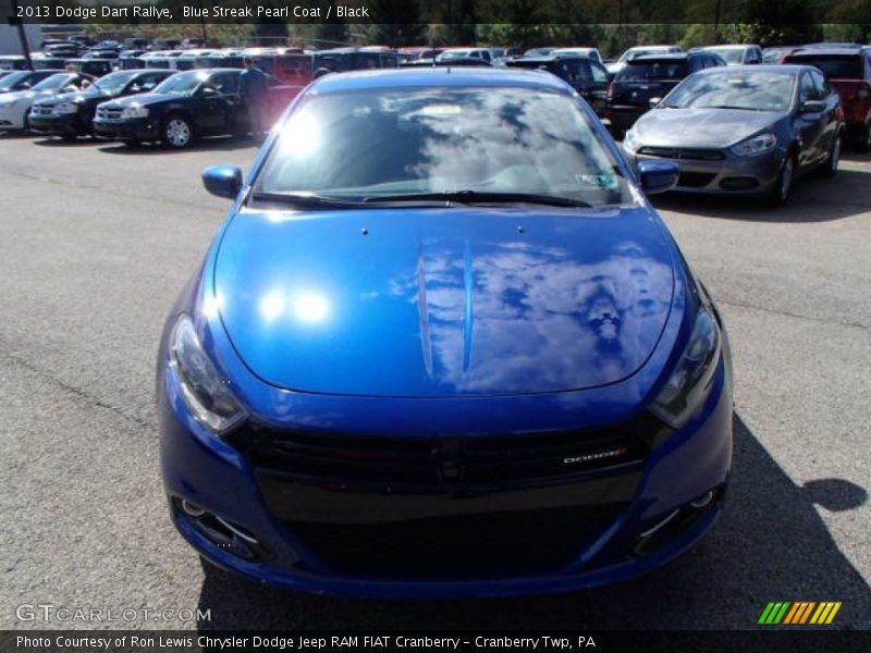 Blue Streak Pearl Coat / Black 2013 Dodge Dart Rallye