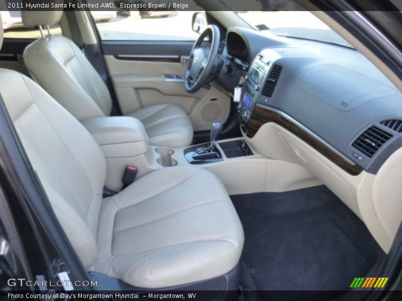 Espresso Brown / Beige 2011 Hyundai Santa Fe Limited AWD