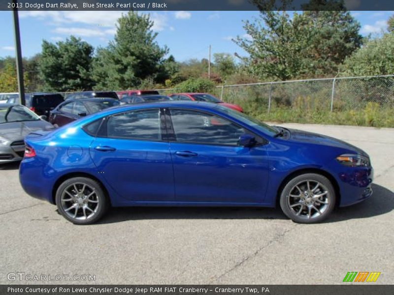 Blue Streak Pearl Coat / Black 2013 Dodge Dart Rallye
