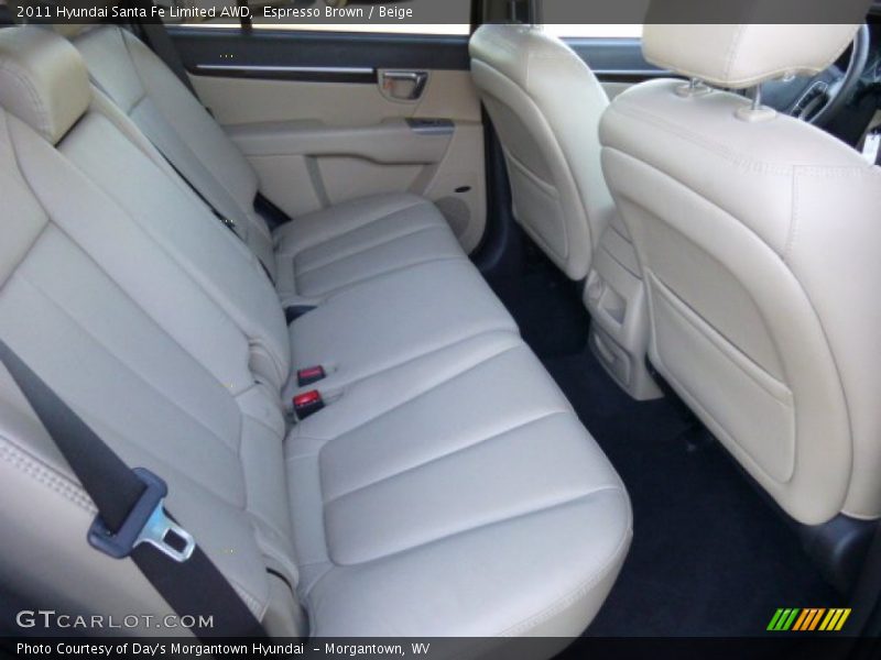 Espresso Brown / Beige 2011 Hyundai Santa Fe Limited AWD