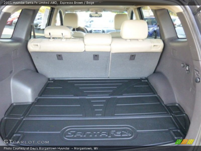 Espresso Brown / Beige 2011 Hyundai Santa Fe Limited AWD