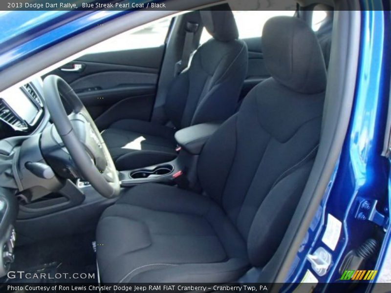 Blue Streak Pearl Coat / Black 2013 Dodge Dart Rallye