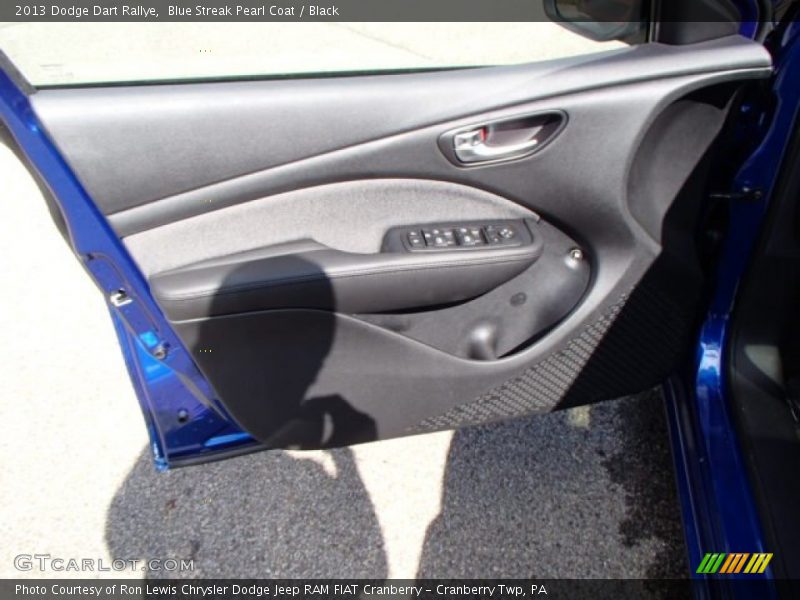 Blue Streak Pearl Coat / Black 2013 Dodge Dart Rallye