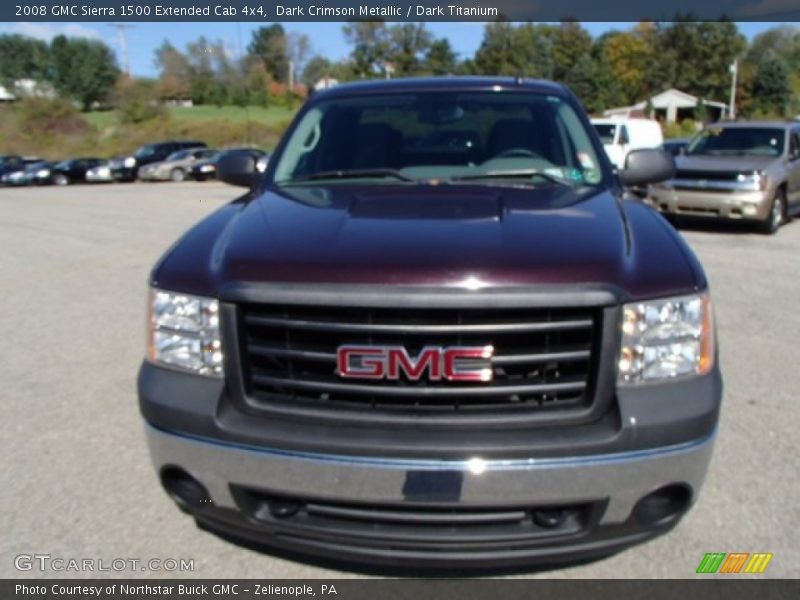 Dark Crimson Metallic / Dark Titanium 2008 GMC Sierra 1500 Extended Cab 4x4