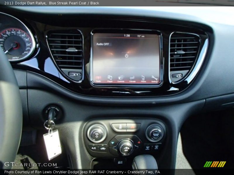 Blue Streak Pearl Coat / Black 2013 Dodge Dart Rallye