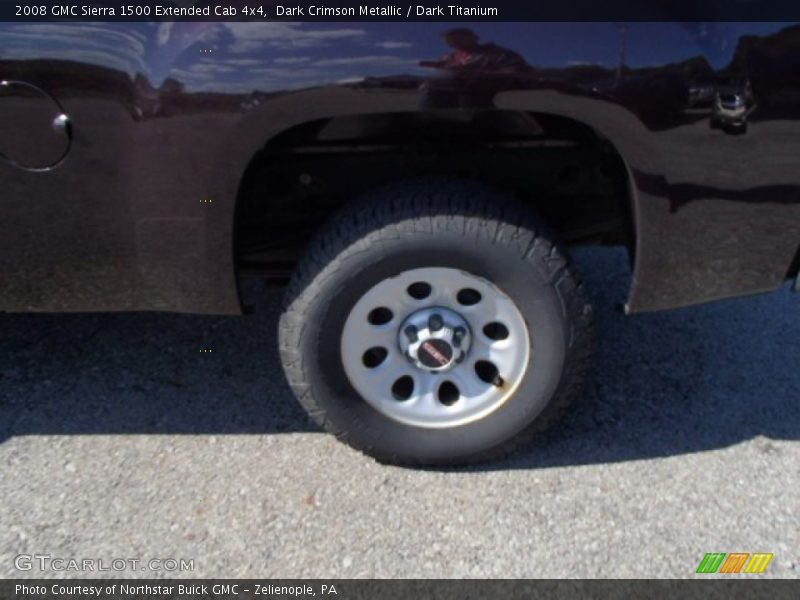 Dark Crimson Metallic / Dark Titanium 2008 GMC Sierra 1500 Extended Cab 4x4
