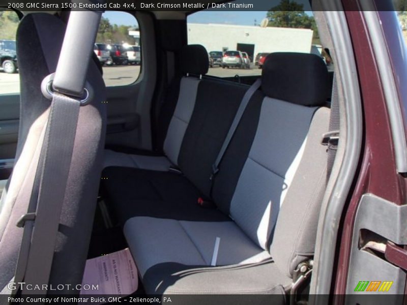 Dark Crimson Metallic / Dark Titanium 2008 GMC Sierra 1500 Extended Cab 4x4