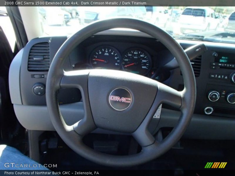 Dark Crimson Metallic / Dark Titanium 2008 GMC Sierra 1500 Extended Cab 4x4