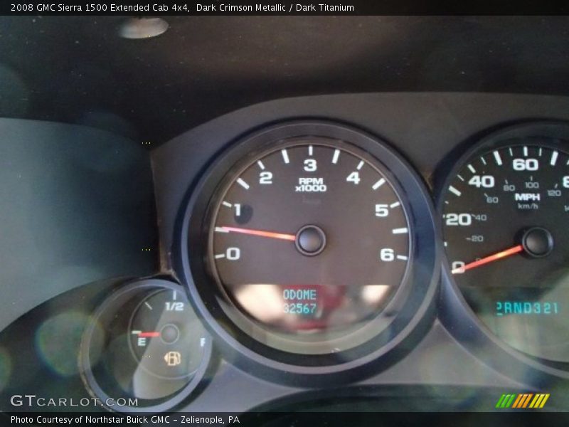 Dark Crimson Metallic / Dark Titanium 2008 GMC Sierra 1500 Extended Cab 4x4