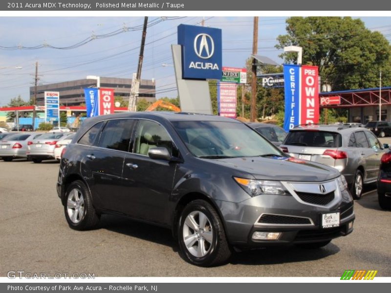Polished Metal Metallic / Taupe 2011 Acura MDX Technology
