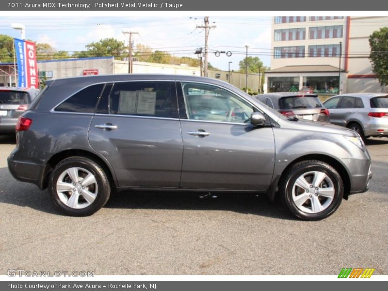 Polished Metal Metallic / Taupe 2011 Acura MDX Technology