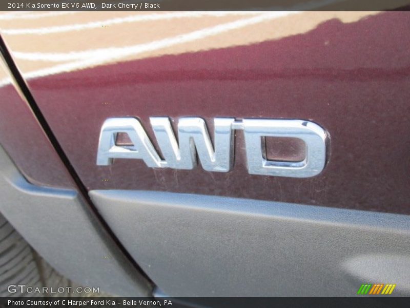 Dark Cherry / Black 2014 Kia Sorento EX V6 AWD