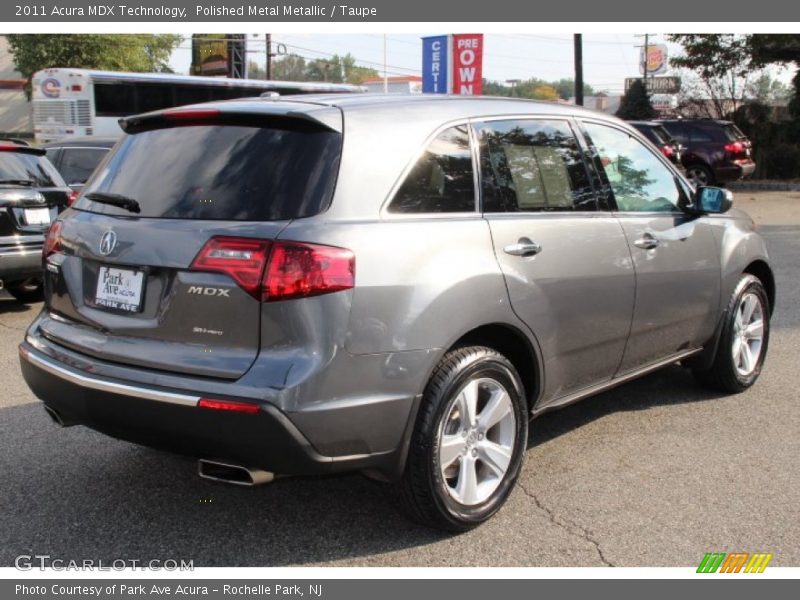 Polished Metal Metallic / Taupe 2011 Acura MDX Technology