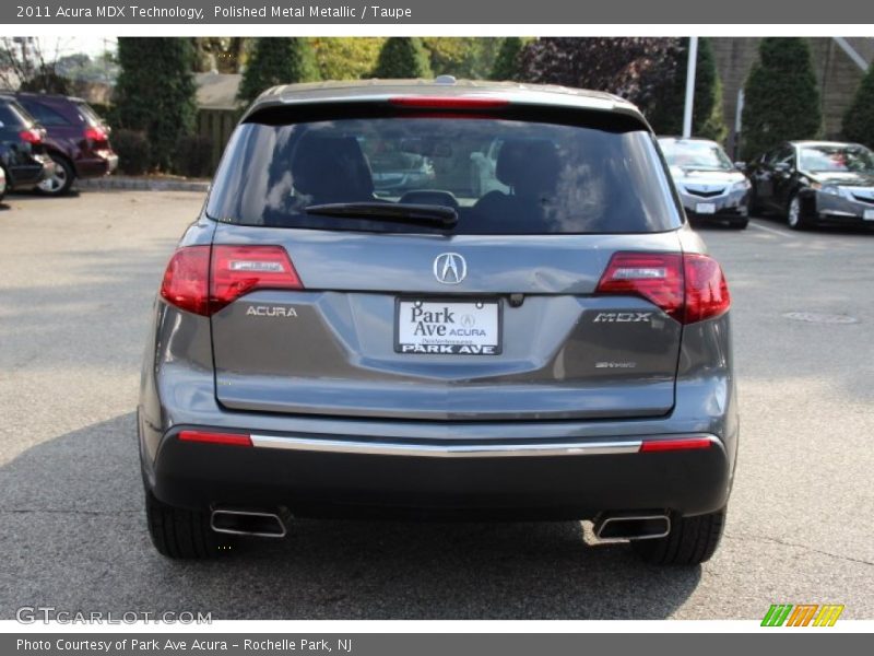 Polished Metal Metallic / Taupe 2011 Acura MDX Technology
