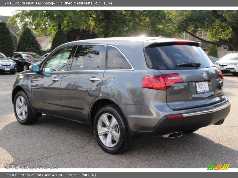 Polished Metal Metallic / Taupe 2011 Acura MDX Technology