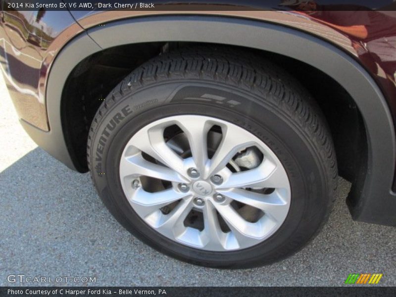Dark Cherry / Black 2014 Kia Sorento EX V6 AWD