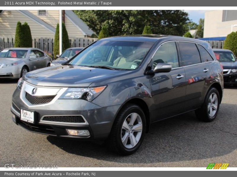 Polished Metal Metallic / Taupe 2011 Acura MDX Technology
