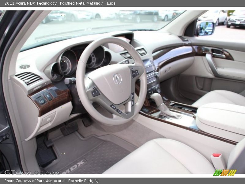 Polished Metal Metallic / Taupe 2011 Acura MDX Technology