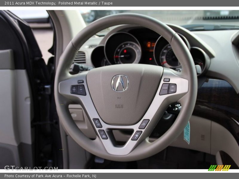 Polished Metal Metallic / Taupe 2011 Acura MDX Technology