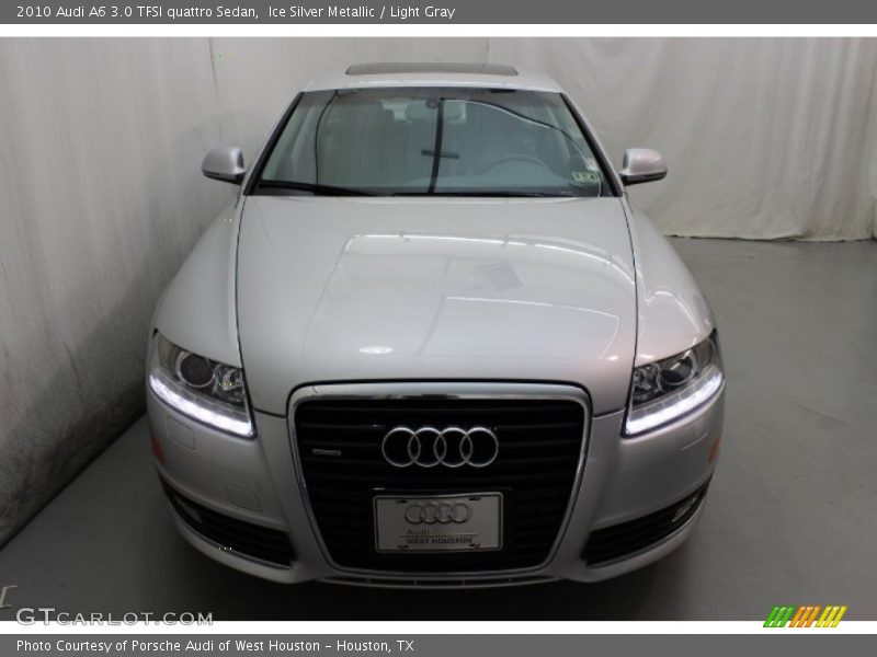 Ice Silver Metallic / Light Gray 2010 Audi A6 3.0 TFSI quattro Sedan