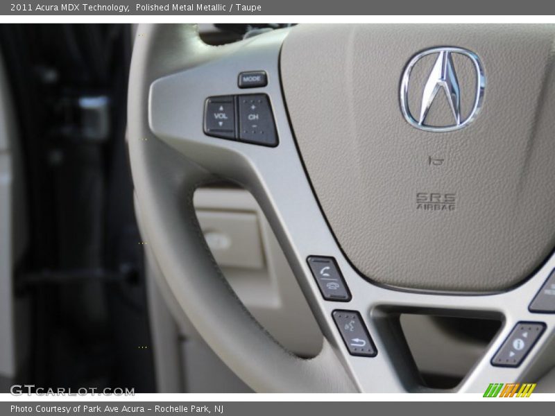 Polished Metal Metallic / Taupe 2011 Acura MDX Technology