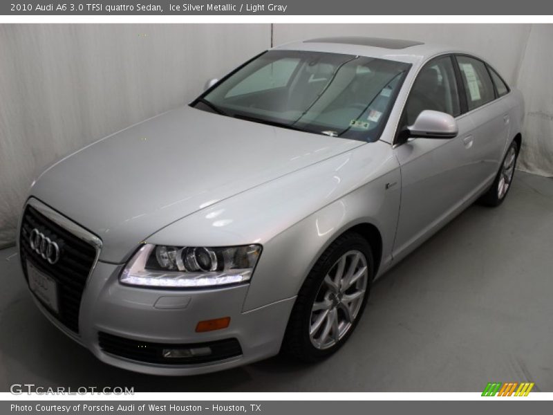 Ice Silver Metallic / Light Gray 2010 Audi A6 3.0 TFSI quattro Sedan