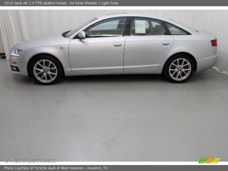 Ice Silver Metallic / Light Gray 2010 Audi A6 3.0 TFSI quattro Sedan