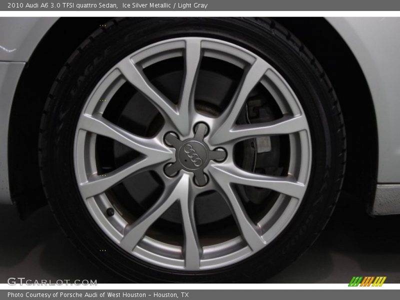 Ice Silver Metallic / Light Gray 2010 Audi A6 3.0 TFSI quattro Sedan