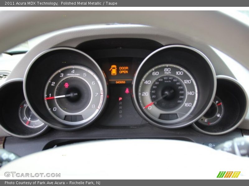 Polished Metal Metallic / Taupe 2011 Acura MDX Technology