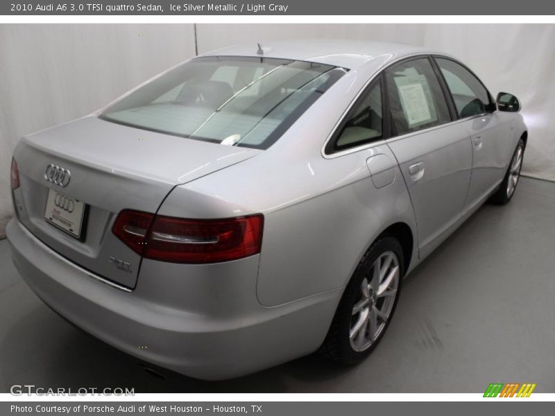 Ice Silver Metallic / Light Gray 2010 Audi A6 3.0 TFSI quattro Sedan
