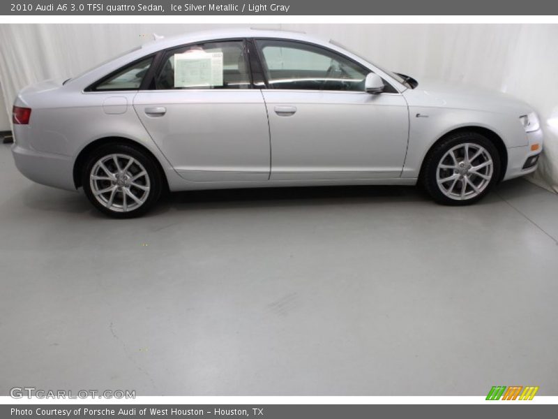 Ice Silver Metallic / Light Gray 2010 Audi A6 3.0 TFSI quattro Sedan