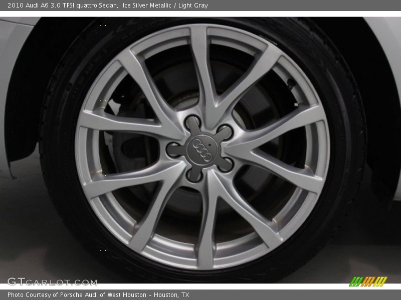 Ice Silver Metallic / Light Gray 2010 Audi A6 3.0 TFSI quattro Sedan