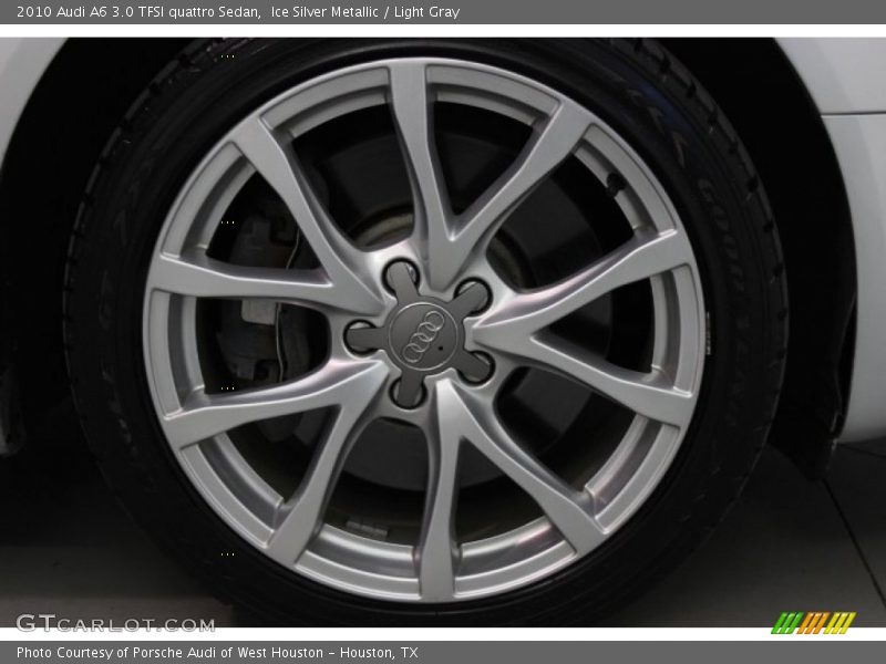 Ice Silver Metallic / Light Gray 2010 Audi A6 3.0 TFSI quattro Sedan