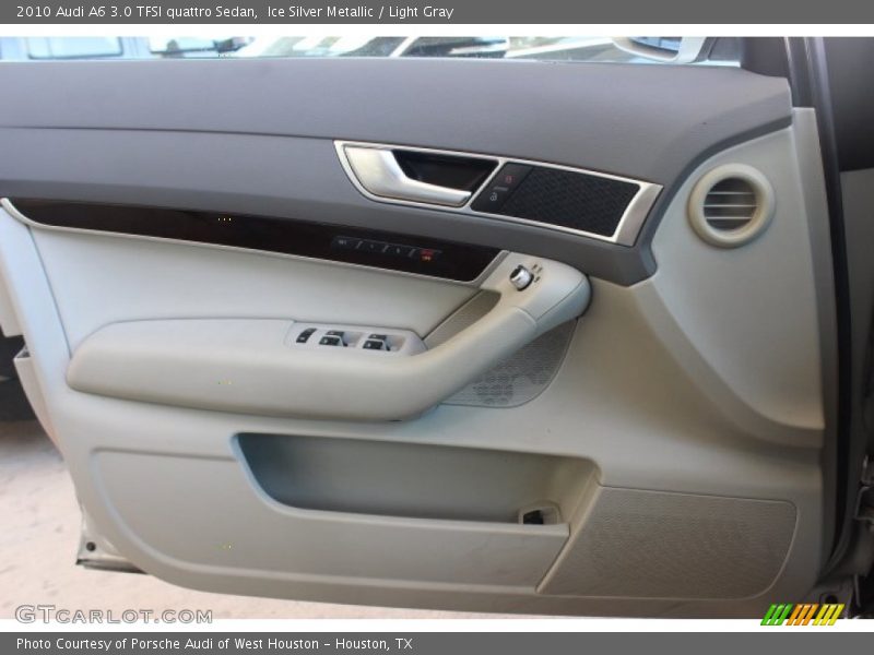 Ice Silver Metallic / Light Gray 2010 Audi A6 3.0 TFSI quattro Sedan