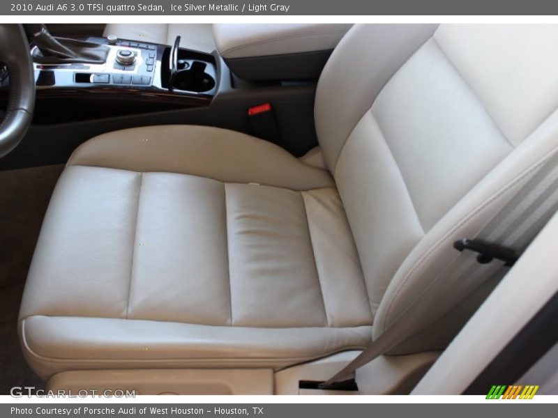 Ice Silver Metallic / Light Gray 2010 Audi A6 3.0 TFSI quattro Sedan