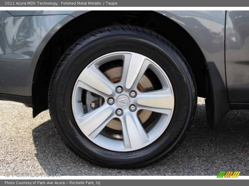 Polished Metal Metallic / Taupe 2011 Acura MDX Technology