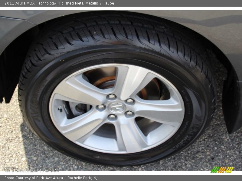 Polished Metal Metallic / Taupe 2011 Acura MDX Technology