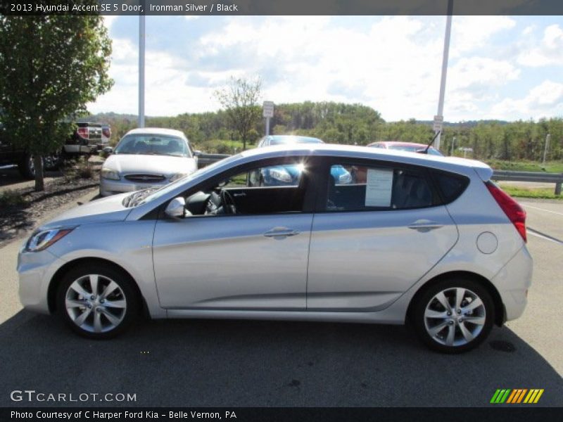 Ironman Silver / Black 2013 Hyundai Accent SE 5 Door