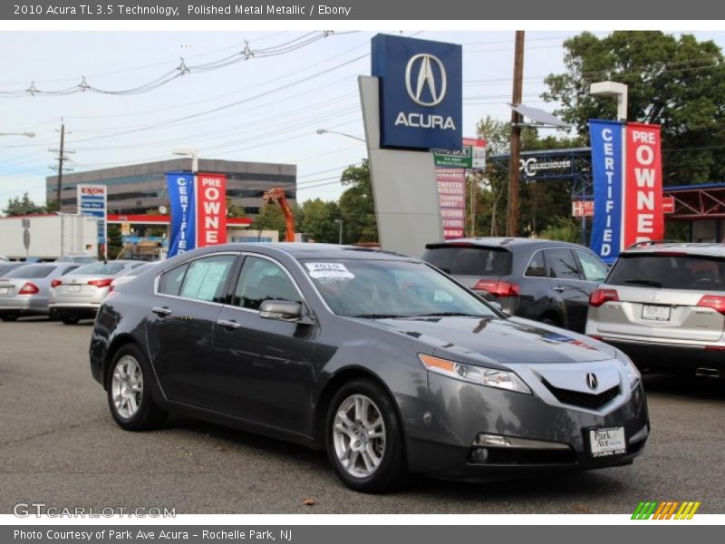 Polished Metal Metallic / Ebony 2010 Acura TL 3.5 Technology