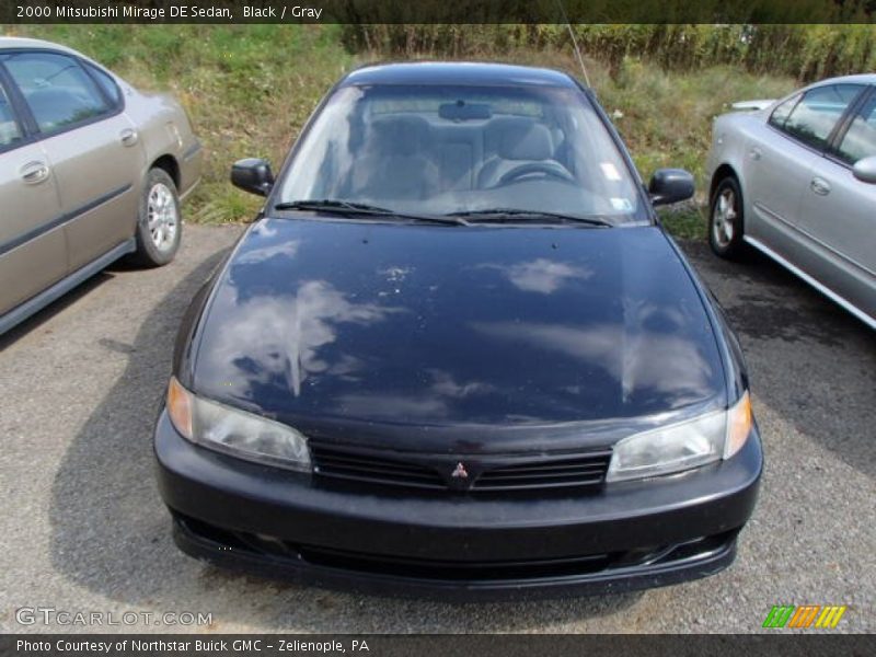Black / Gray 2000 Mitsubishi Mirage DE Sedan