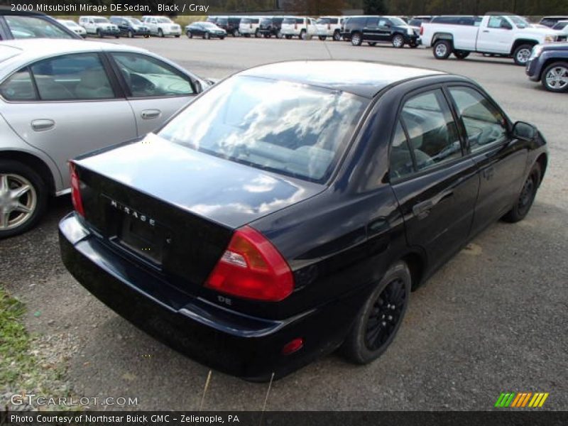 Black / Gray 2000 Mitsubishi Mirage DE Sedan