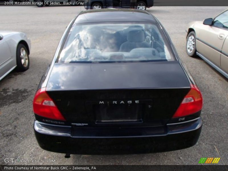 Black / Gray 2000 Mitsubishi Mirage DE Sedan