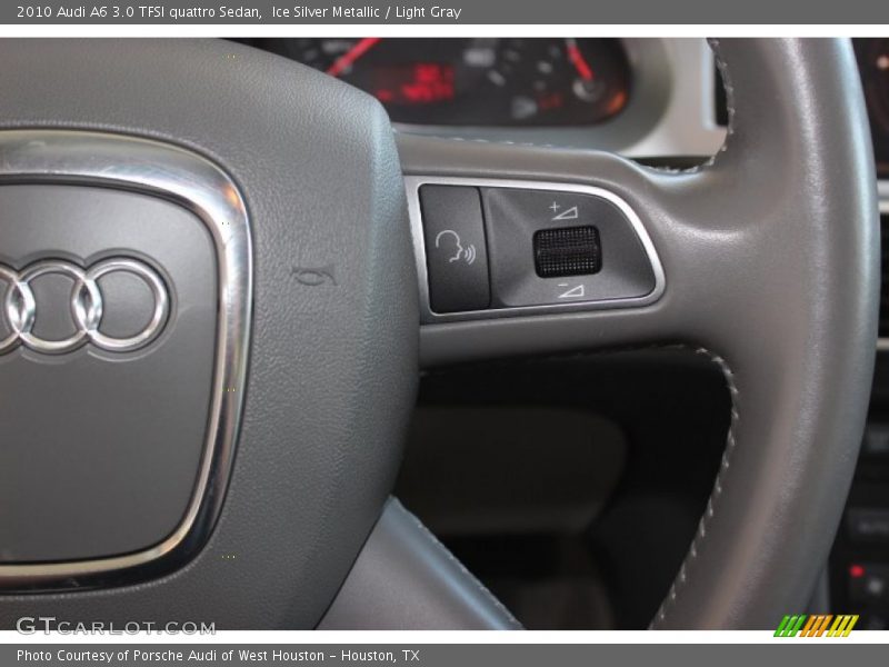 Ice Silver Metallic / Light Gray 2010 Audi A6 3.0 TFSI quattro Sedan